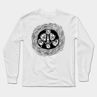 Creepy Spiral Mask Long Sleeve T-Shirt